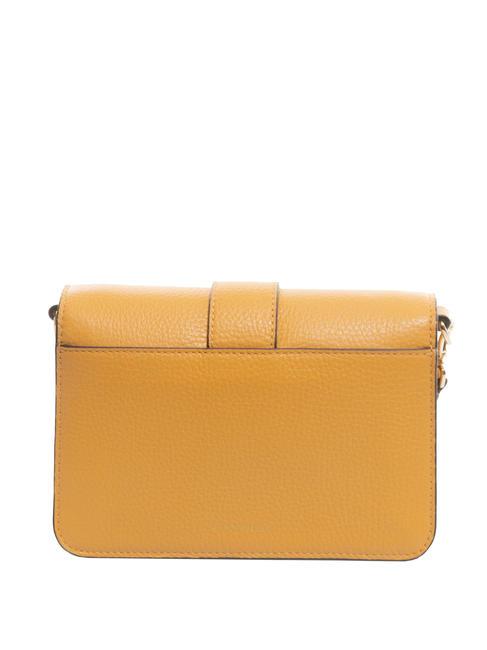 TULIP Bolso bandolera de piel martillada albaricoque - Bolsos Mujer