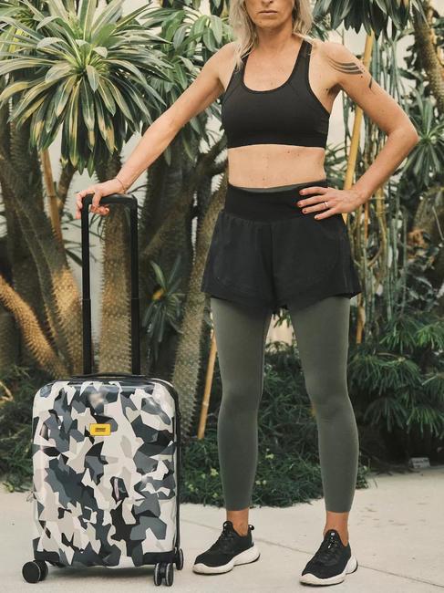 ICON PATTERN Carro para equipaje de mano gris camuflaje - Equipaje de mano