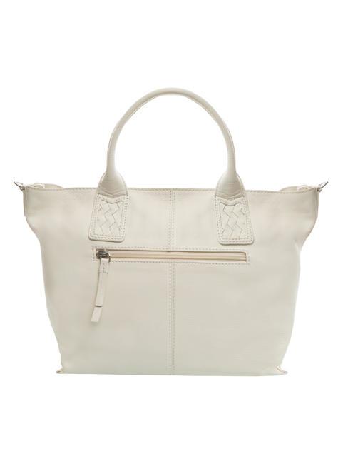 FLORA Shopper de mano, con bandolera. blanco marfil - Bolsos Mujer