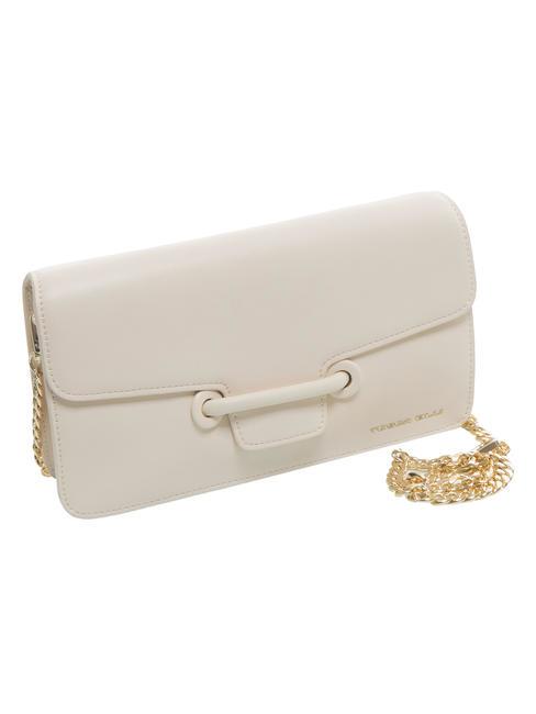 GAIA  Bolso bandolera, en piel. blanco marfil - Bolsos Mujer