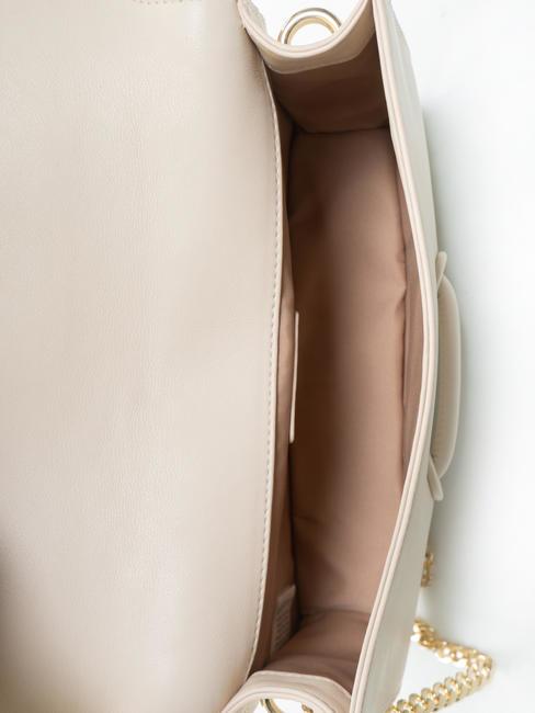 GAIA  Bolso bandolera, en piel. blanco marfil - Bolsos Mujer