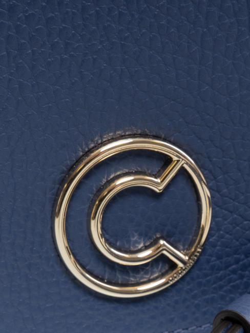 LEILANI Bolso de mano de piel con bandolera arándano - Bolsos Mujer