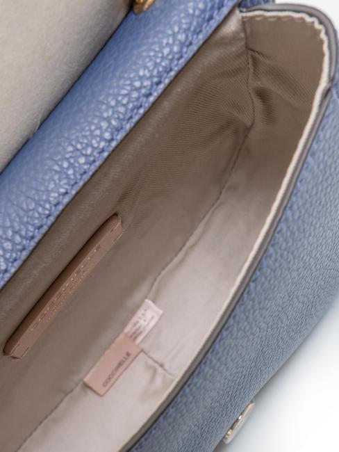 LEILANI Bolso de mano de piel con bandolera arándano - Bolsos Mujer