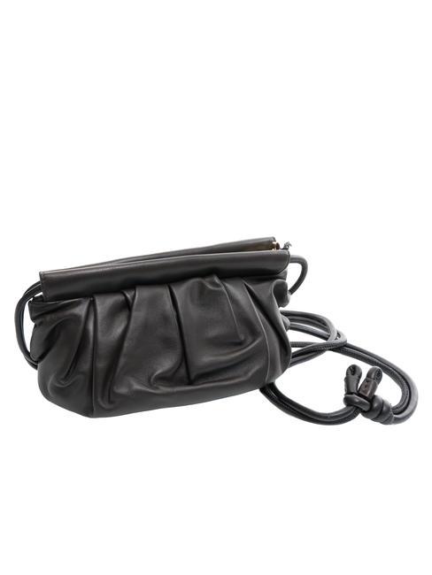 DUNETTE Bolso bandolera mediano de piel cabeza oscura - Bolsos Mujer