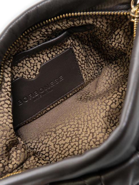 DUNETTE Bolso bandolera mediano de piel cabeza oscura - Bolsos Mujer