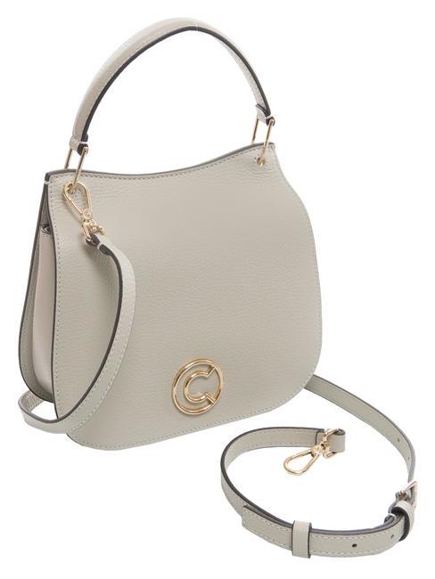 LEILANI Bolso de mano de piel con bandolera mora - Bolsos Mujer