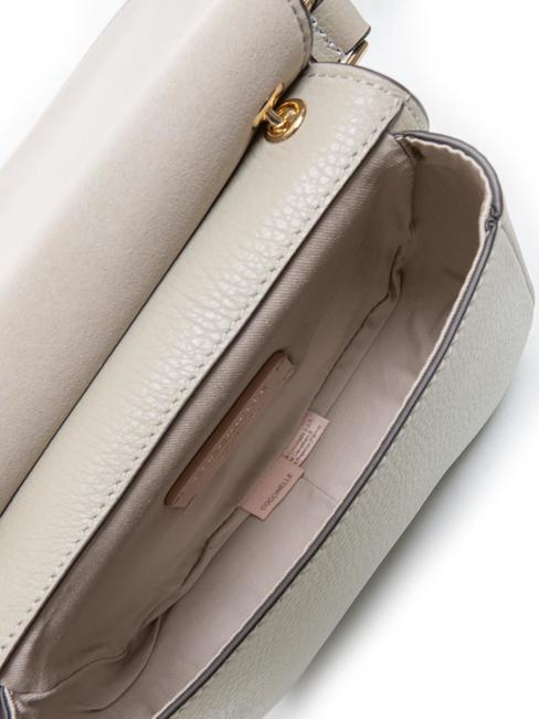 LEILANI Bolso de mano de piel con bandolera mora - Bolsos Mujer