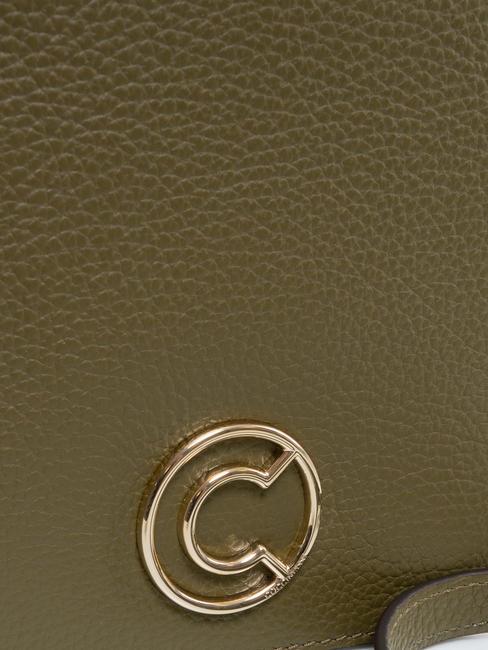 LEILANI Bolso de mano de piel con bandolera loden - Bolsos Mujer