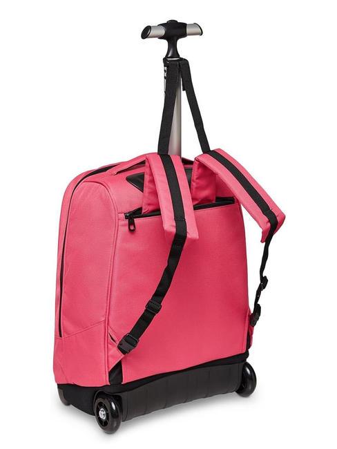 SOLID RECYCLED BENIN Mochila trolley remolacha morada - Mochilas con ruedas