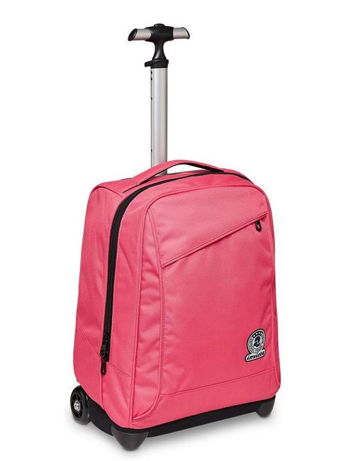 SOLID RECYCLED BENIN Mochila trolley remolacha morada - Mochilas con ruedas