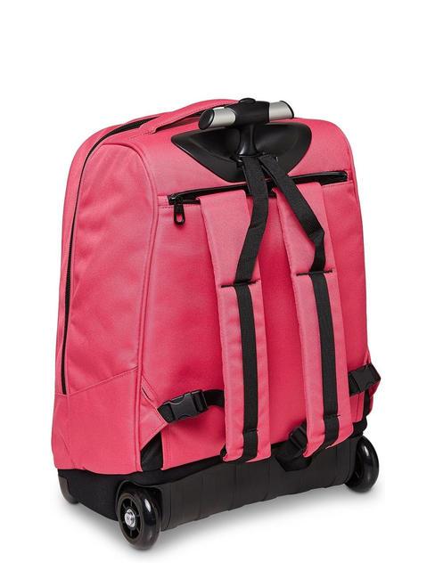 SOLID RECYCLED BENIN Mochila trolley remolacha morada - Mochilas con ruedas