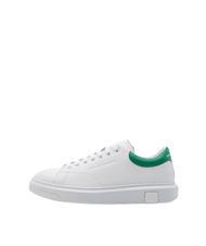 ARMANI EXCHANGE ACTION Zapatillas de cuero op.blanco+verde - Zapatos Hombre - 2