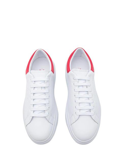 ACTION Zapatillas de cuero op.blanco + rojo - Zapatos Hombre