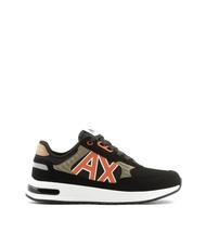 ARMANI EXCHANGE DUSSELDORF Zapatillas Hombre negro+madera+naranja - Zapatos Hombre - 3