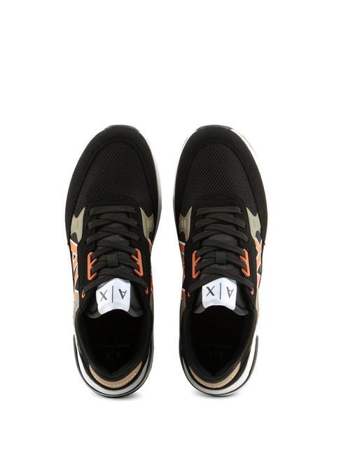 DUSSELDORF Zapatillas Hombre negro+madera+naranja - Zapatos Hombre