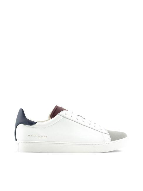 A|X Zapatillas de piel op.blanco+marino+bordea - Zapatos Hombre