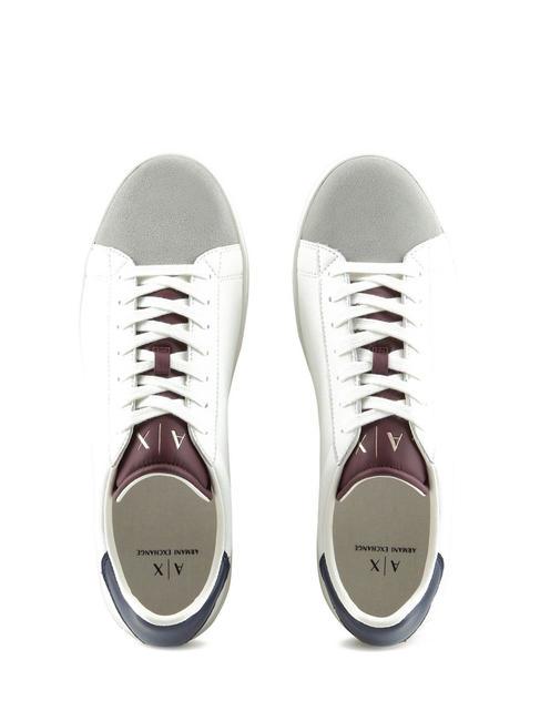 A|X Zapatillas de piel op.blanco+marino+bordea - Zapatos Hombre