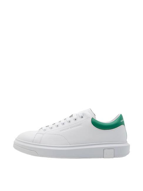ACTION Zapatillas de cuero op.blanco+verde - Zapatos Hombre