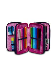 SEVEN CLOUDY SHAPES Estuche escolar 3 cremalleras con kit escolar - Estuches y Accesorios