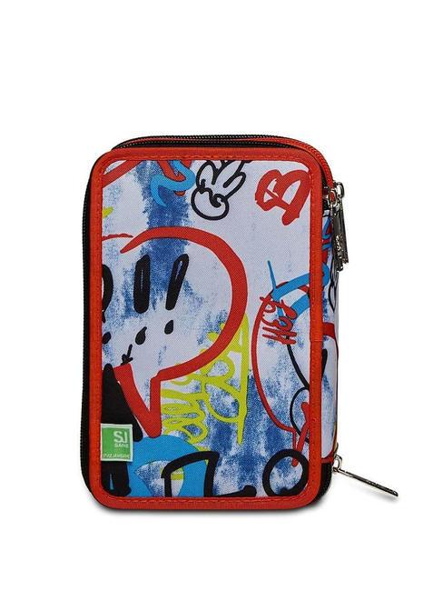 EVER DRIFT BOY Estuche escolar 3 cremalleras con kit escolar naranja roja - Estuches y Accesorios