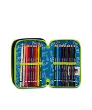 SJGANG EVER URBY BOY Estuche escolar 3 cremalleras con kit escolar negro - Estuches y Accesorios - 5