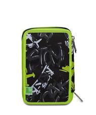 SJGANG EVER URBY BOY Estuche escolar 3 cremalleras con kit escolar negro - Estuches y Accesorios - 6
