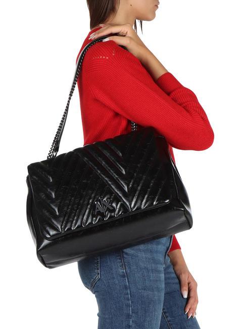 QUILTED Bolso de hombro/bandolera negro - Bolsos Mujer