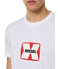 DIESEL T-DIEGOR Camiseta de algodón blanco - camiseta - 3