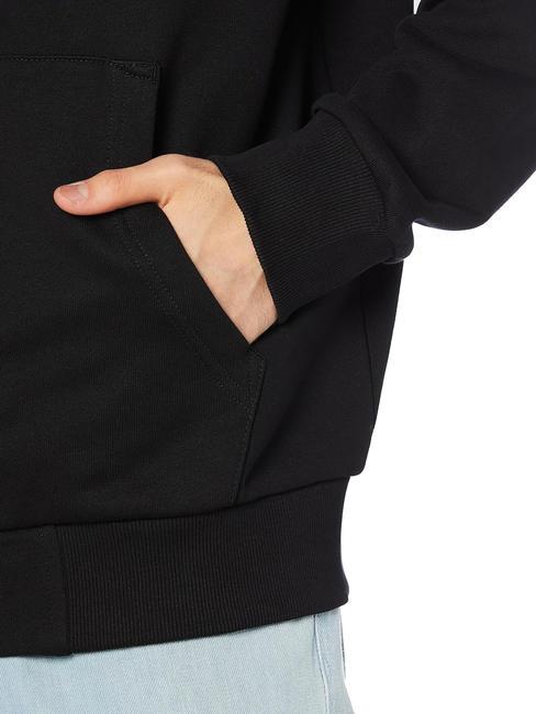 S-GIRK Sudadera con cremallera completa y capucha negro - Sudaderas