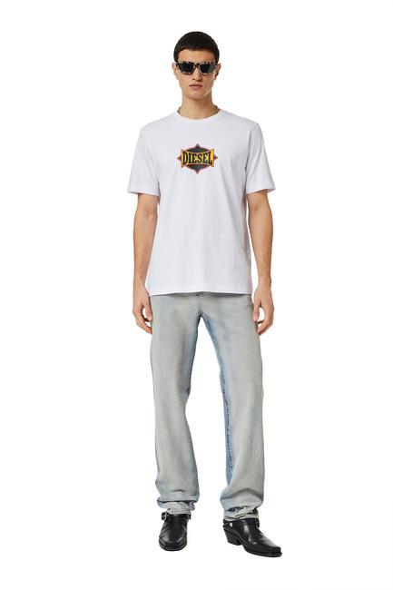 T-JUST Camiseta de algodón blanco - camiseta