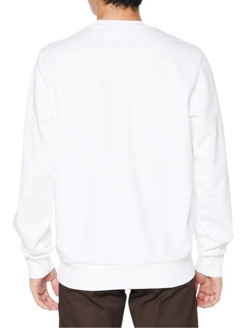 S-GIRK Sudadera de algodón con cuello redondo blanco - Sudaderas