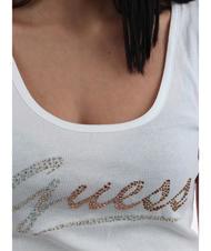GUESS LOGO GLITTER Camiseta sin mangas de algod&oacute;n purwhite - camiseta - 4