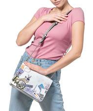 BRACCIALINI CARTOLINE Bolso con solapa y bandolera de cadena multi - Bolsos Mujer - 4