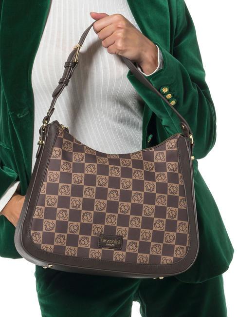 MONOGRAM Bolso bandolera con bandolera marr&oacute;n - Bolsos Mujer