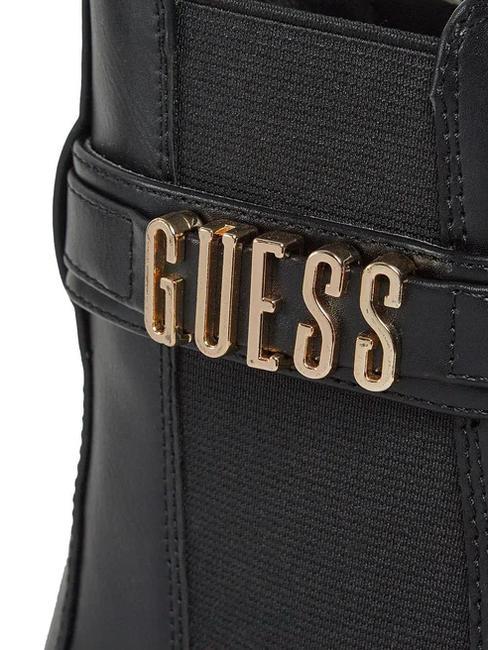 YELMA Botines metalizados con logo NEGRO - Zapatos Mujer