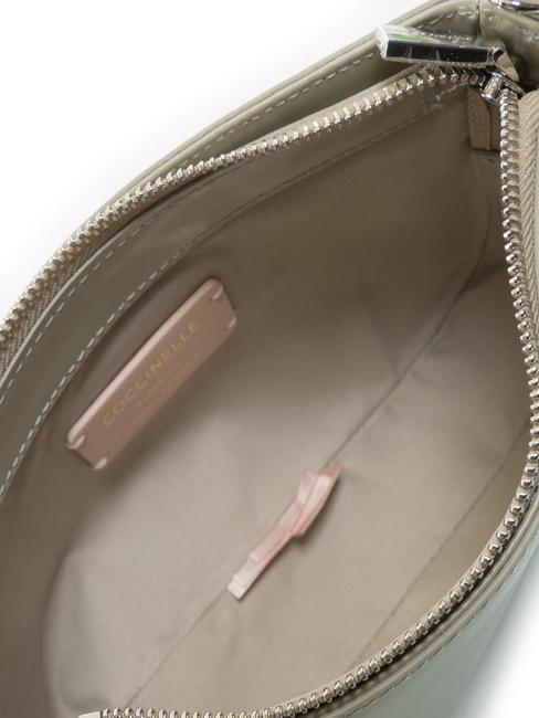 LILY SHINY CALF Bolso mini de piel con asa de cadena mora - Bolsos Mujer