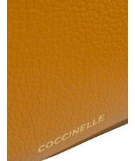 COCCINELLE LILY Bolso de piel texturizada con asa de cadena resina - Bolsos Mujer - 3