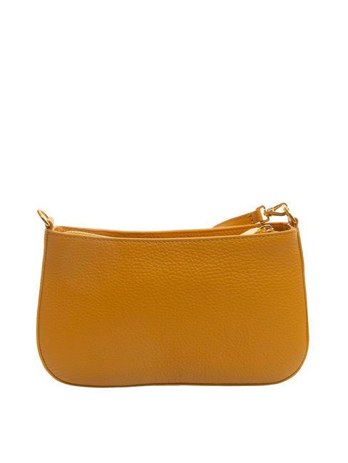 LILY Bolso de piel texturizada con asa de cadena resina - Bolsos Mujer