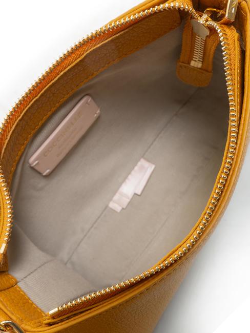 LILY Bolso de piel texturizada con asa de cadena resina - Bolsos Mujer