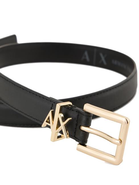 TONGUE Cintur&oacute;n de cuero negro - Cinturones