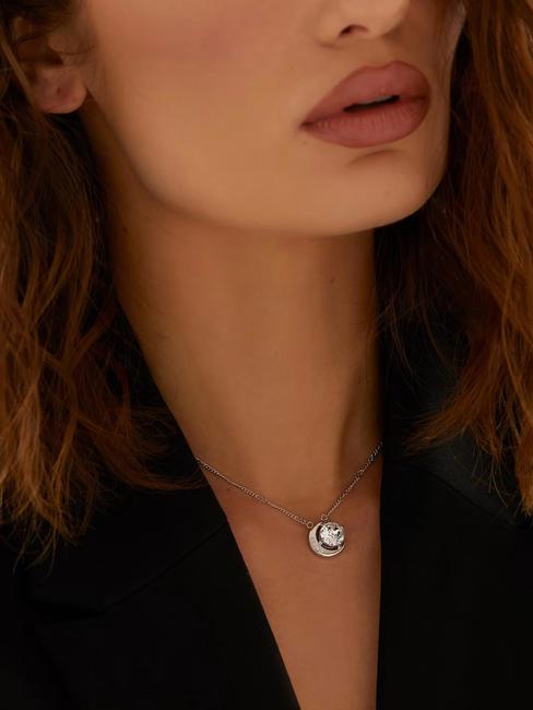 MOON FASES Collar con dije SILVER - Collares