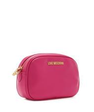 LOVE MOSCHINO METALLIC LOGO Estuche para c&aacute;mara con bolsa fucsia - Bolsos Mujer - 2