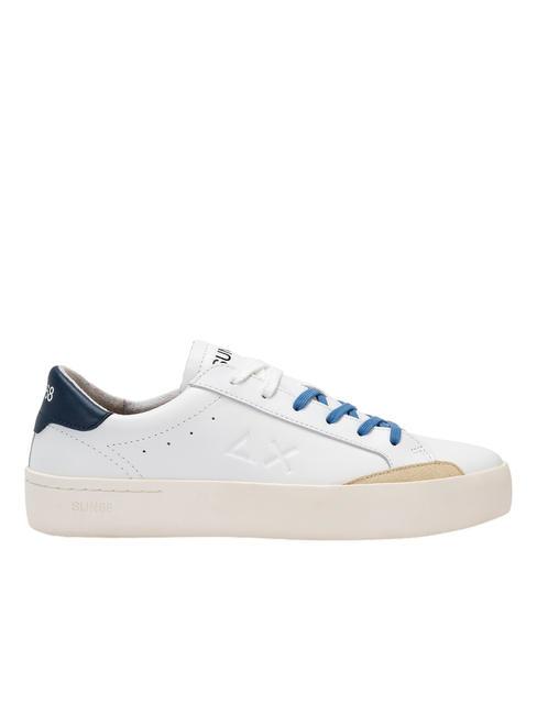 STREET LEATHER Zapatillas blanco/azul marino - Zapatos Hombre