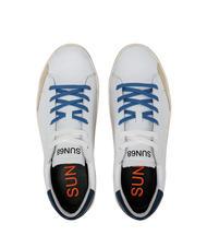 SUN68 STREET LEATHER Zapatillas blanco/azul marino - Zapatos Hombre - 3