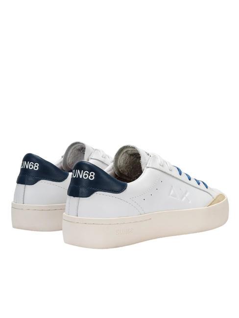 STREET LEATHER Zapatillas blanco/azul marino - Zapatos Hombre
