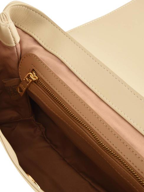 HEART LOGO Bolso de mano, con bandolera Marfil - Bolsos Mujer