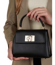 FURLA 1927 Bolso de mano, con bandolera, en piel negro - Bolsos Mujer - 5
