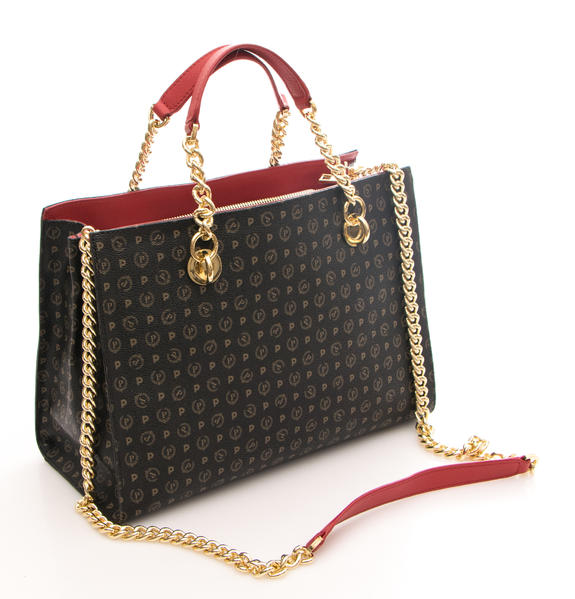 Heritage Classic Malet&iacute;n de mano, con bandolera laca negra - Bolsos Mujer