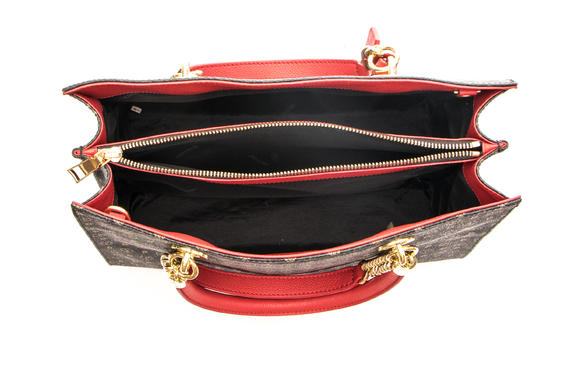 Heritage Classic Malet&iacute;n de mano, con bandolera laca negra - Bolsos Mujer