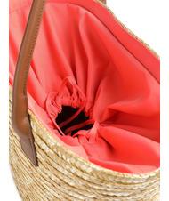 MANDARINA DUCK SEASHELL STRAW Bolsa de hombro CORAL - Bolsos Mujer - 3